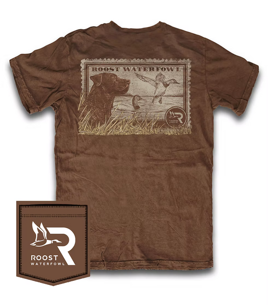 Youth Roost Brown Lab Stamp Tee