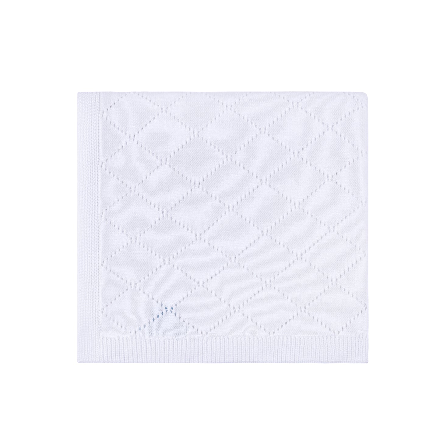 Diamond Pointelle Knit Blanket