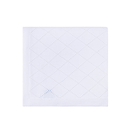 Diamond Pointelle Knit Blanket