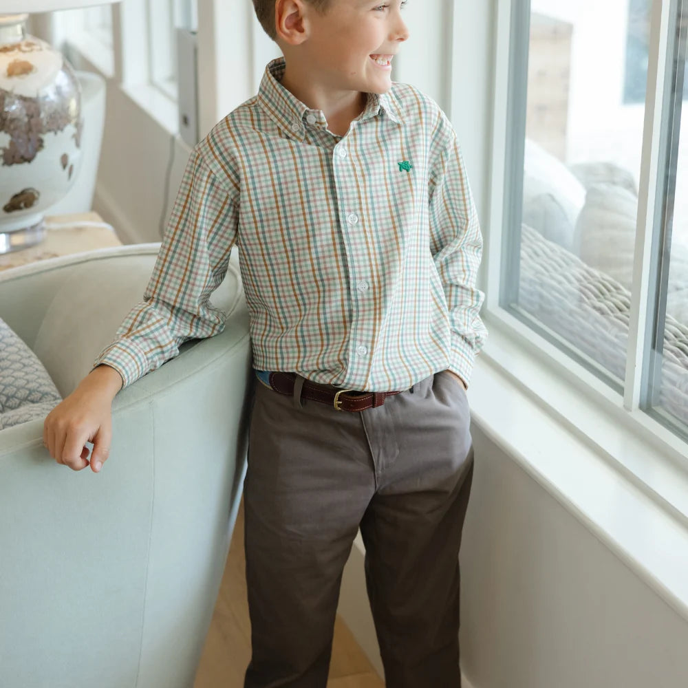 Performance Roscoe Button Down Shirt - Acorn Plaid