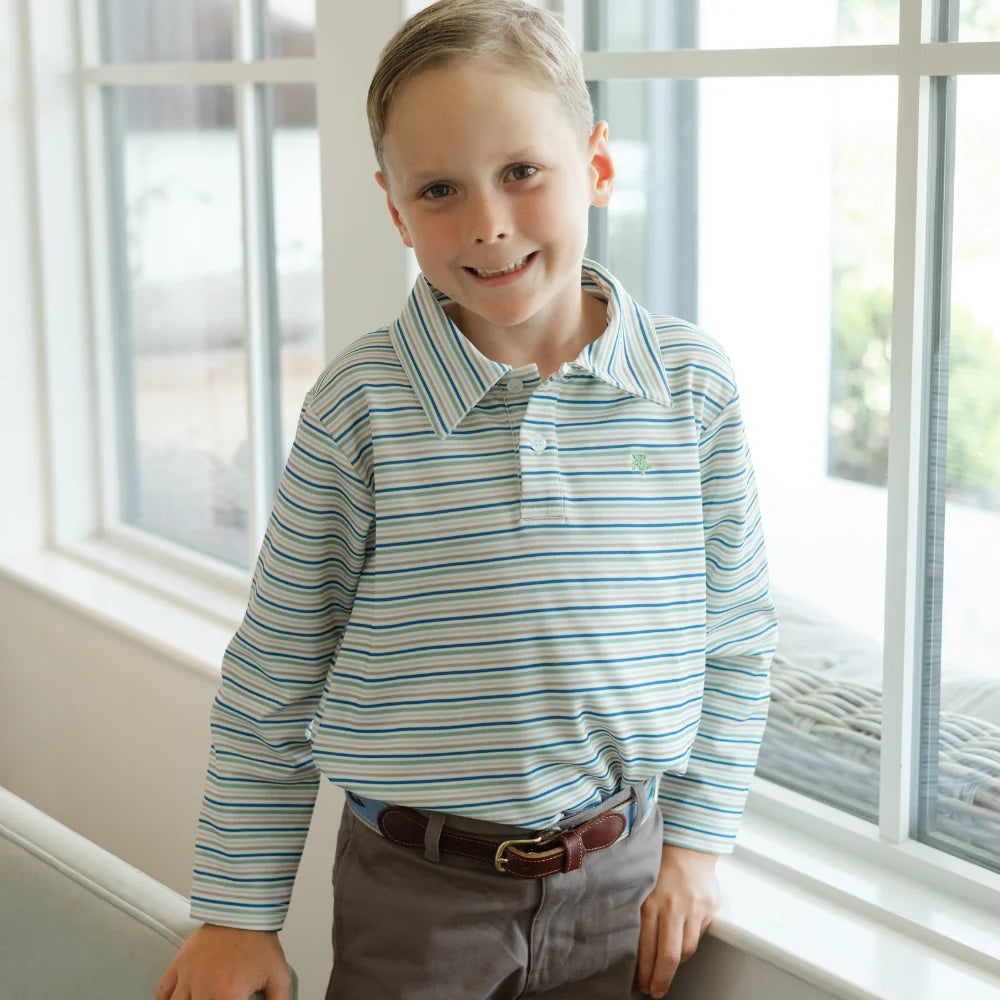 Performance Harry Long Sleeve Polo - Olive
