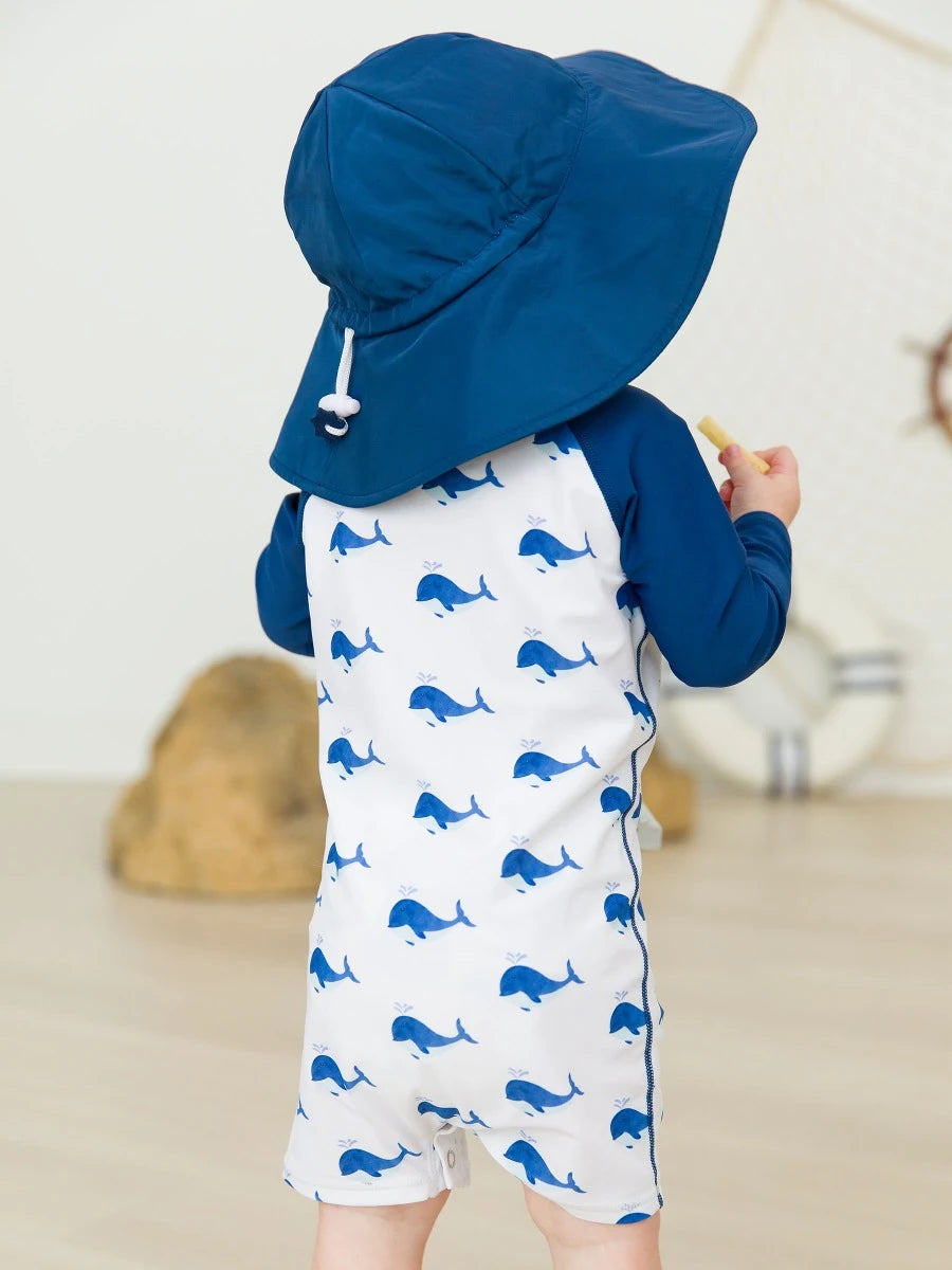 Whale Friends Long sleeve one pc. Rashguard