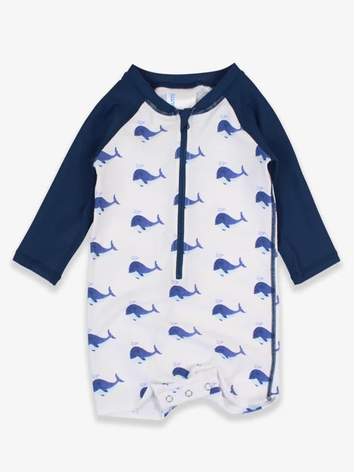 Whale Friends Long sleeve one pc. Rashguard