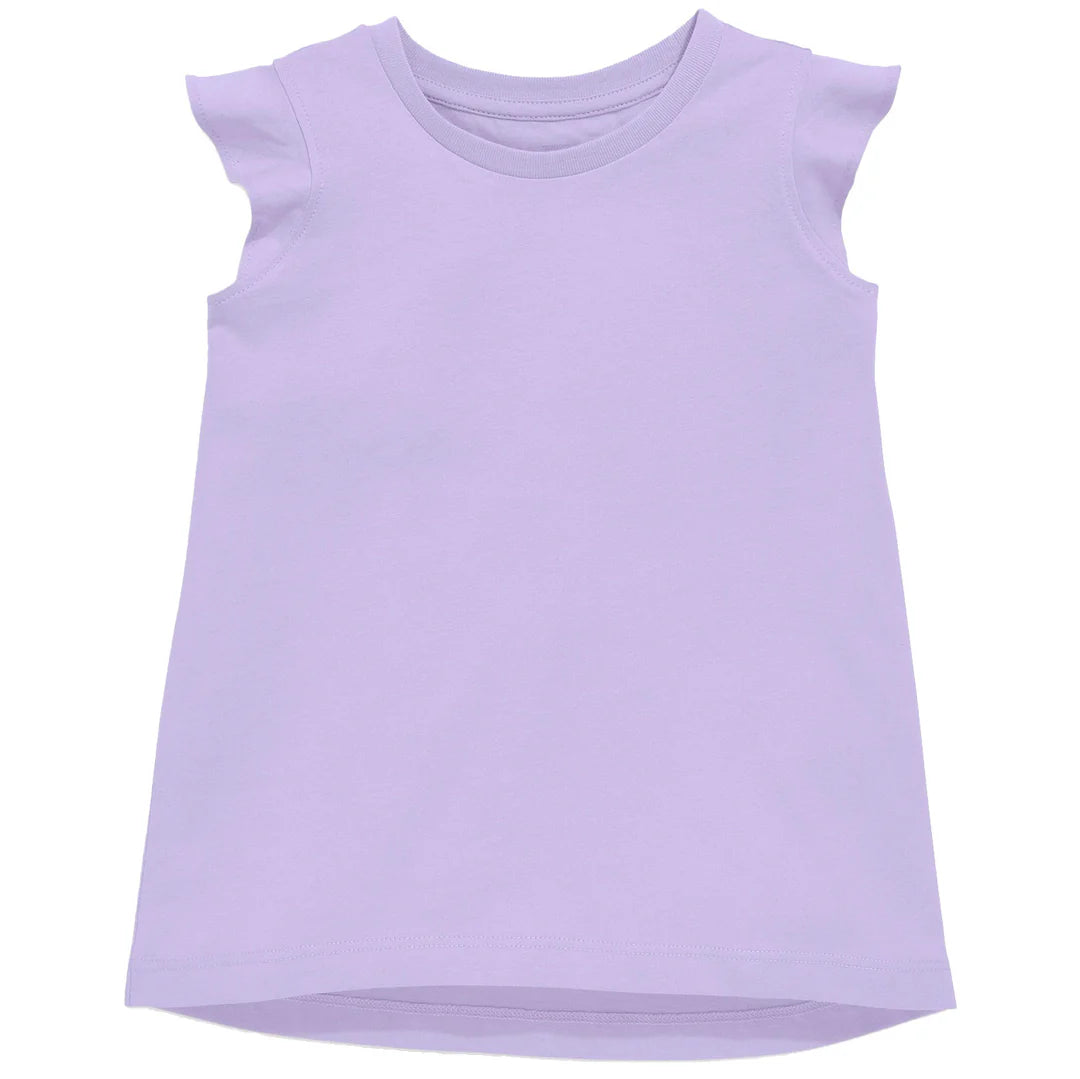 Ruffle Shirt Solid-Lavender