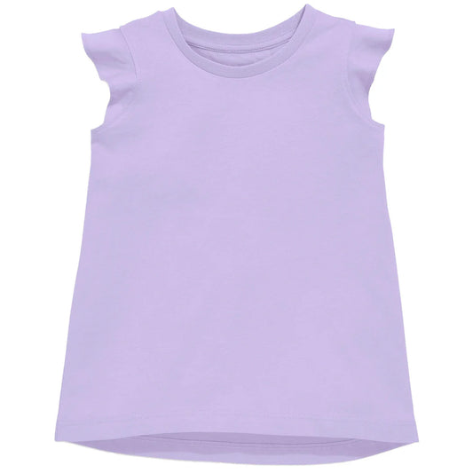 Ruffle Shirt Solid-Lavender