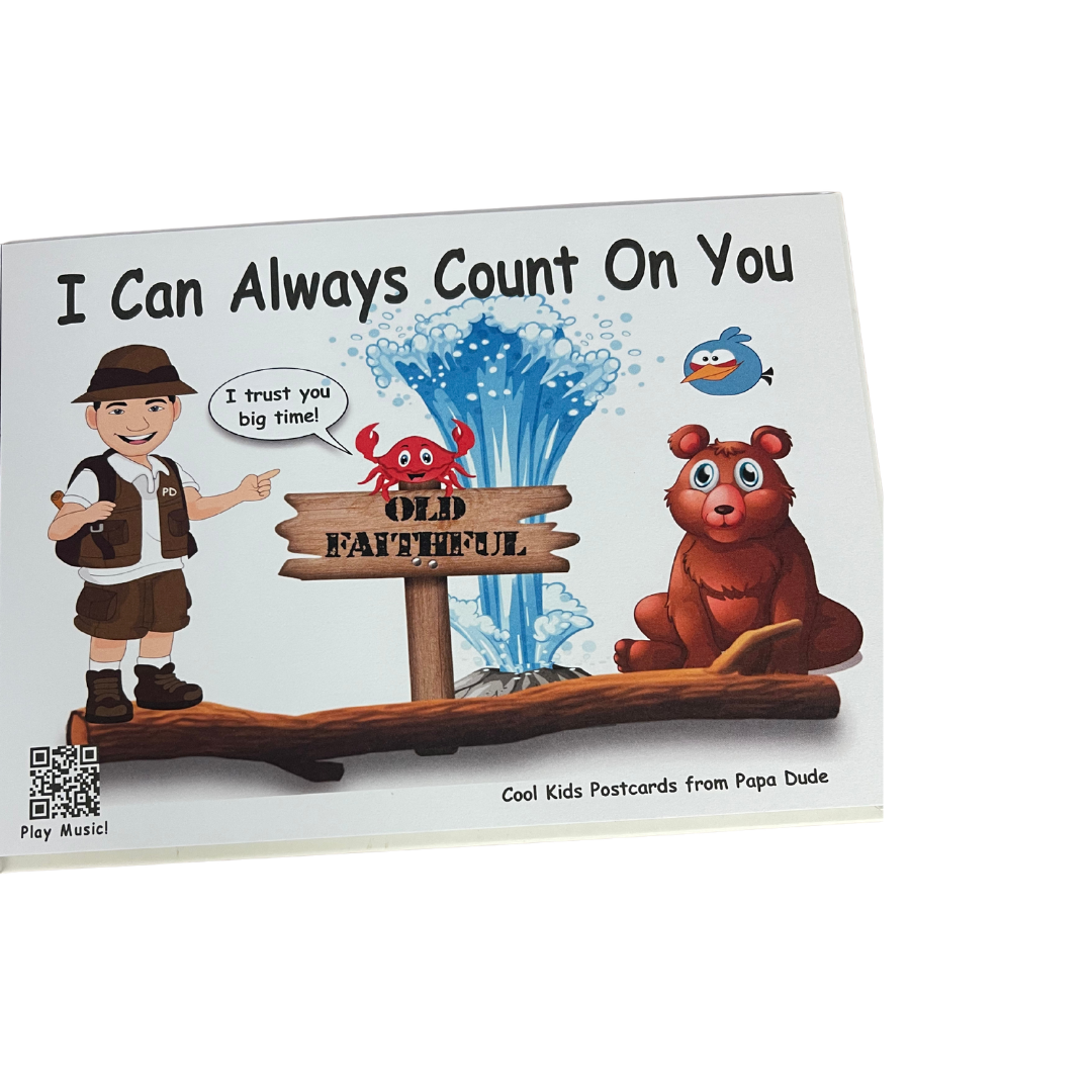 Papa Dude's Cool Kids Postcard Book