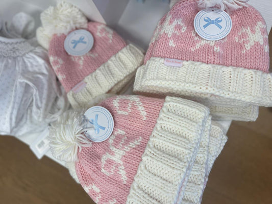 Bits & Bows - Pink Bow Beanie