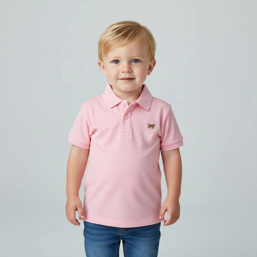Youth Diamond Polo Pink