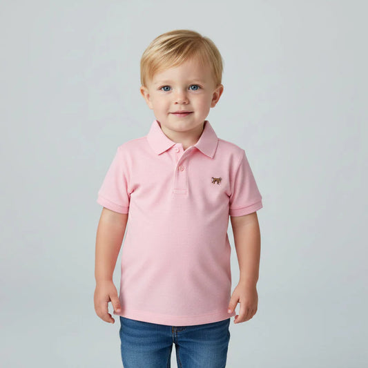 Youth Diamond Polo Pink
