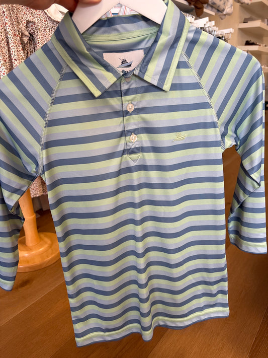 SS Performance Polo- Blue/Steel/Subtle