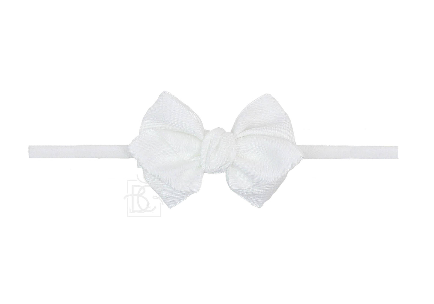 1/4" PANTYHOSE HEADBAND W/ MINI EURO BOW