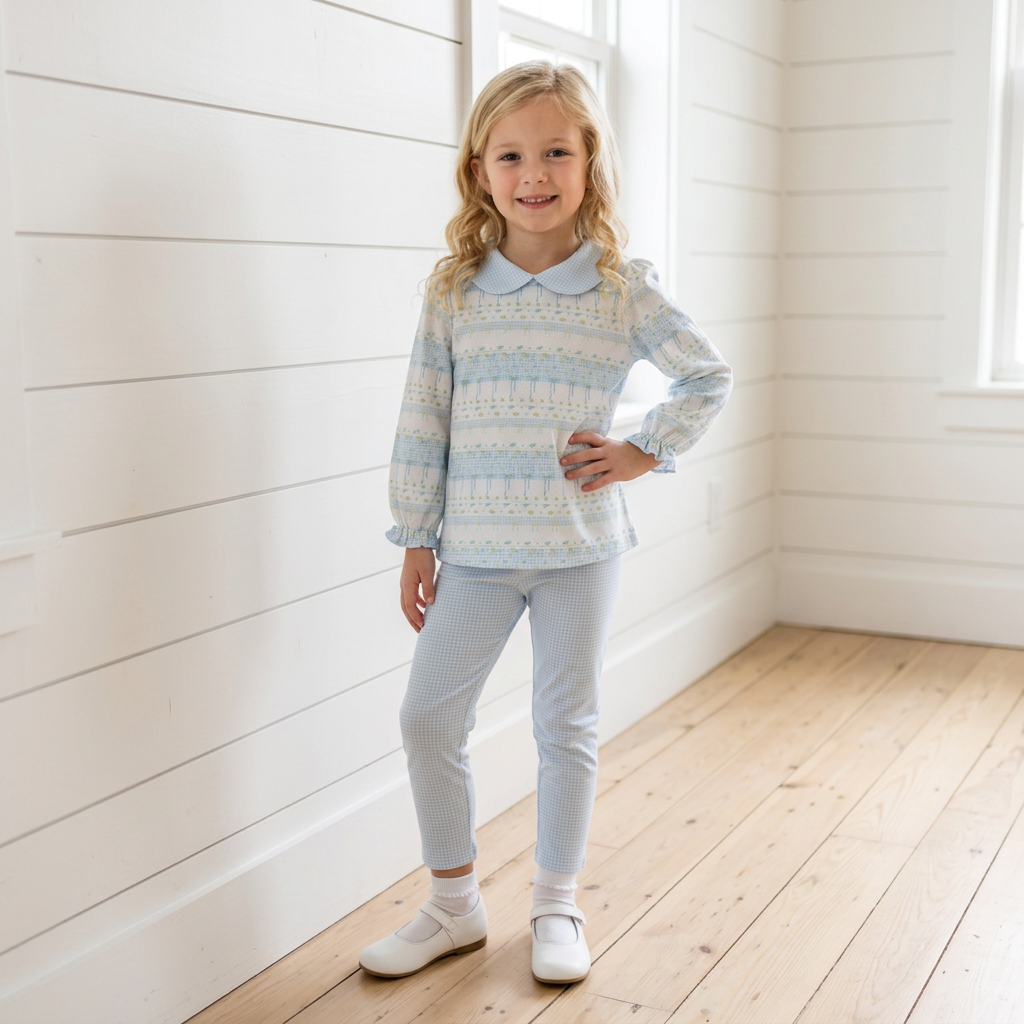 Alina Floral pima Pant Set