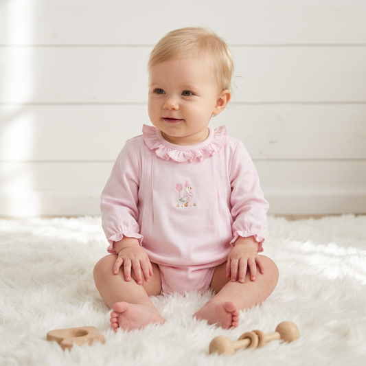 Birthday Goose Girl Long Sleeve Bubble