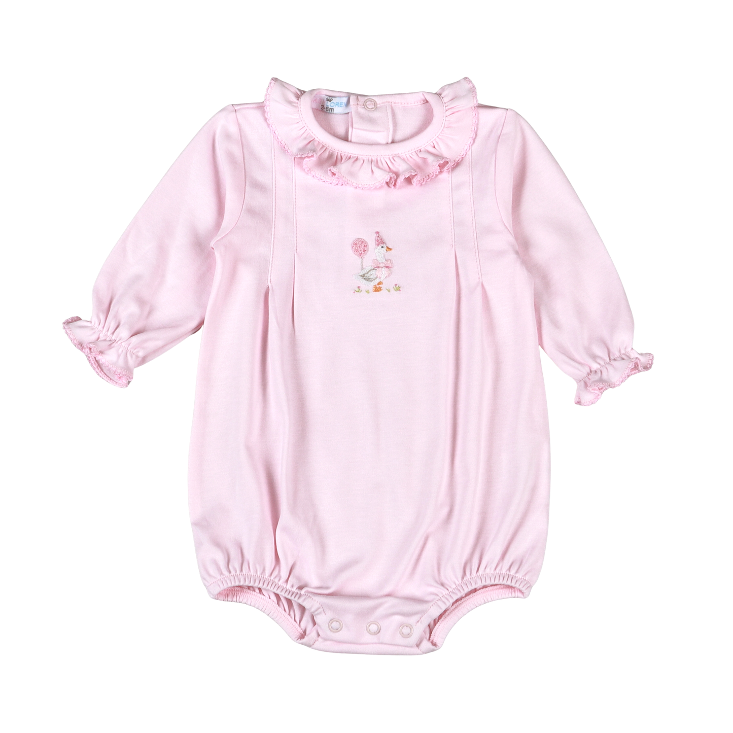 Birthday Goose Girl Long Sleeve Bubble