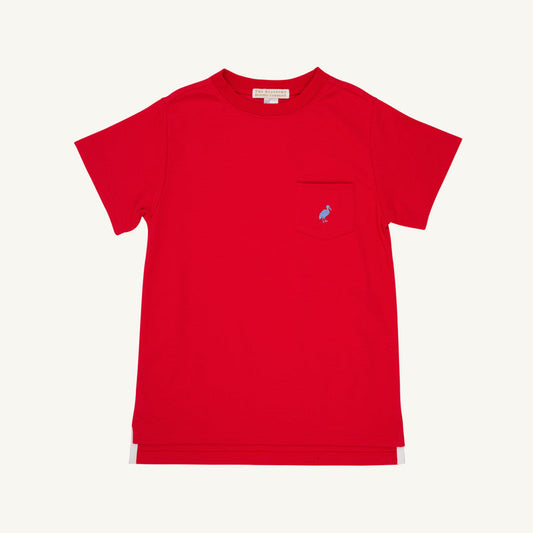 Richmond Red with Park City Periwinkle Stork Carter Crewneck