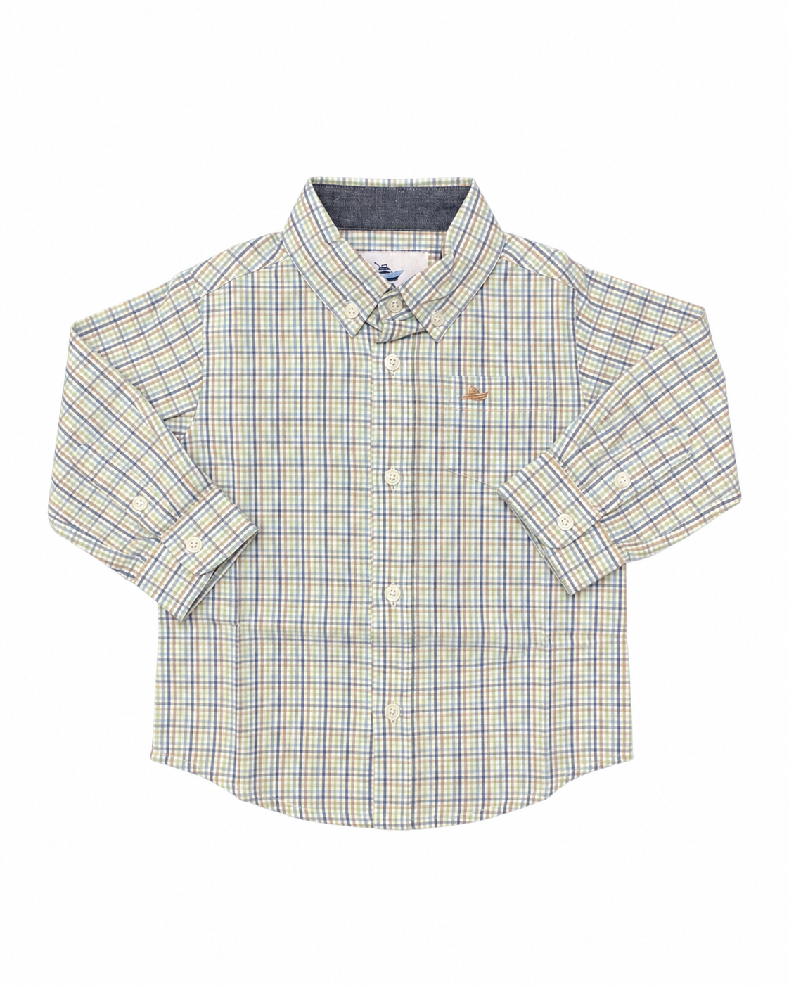 LS Dress Shirt Tan/Blue/Green/White