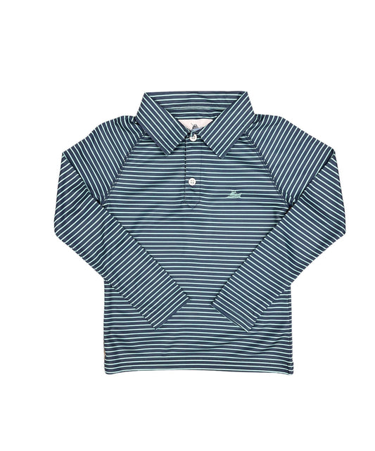 Polo-Navy/Aqua