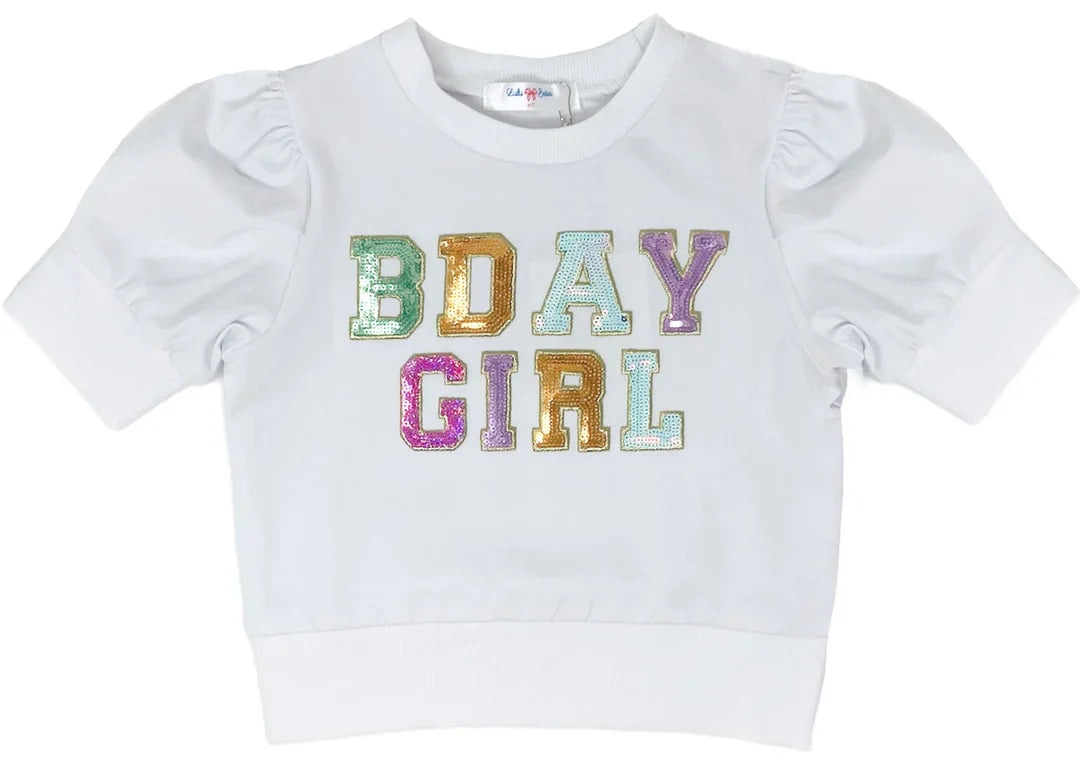 Bday Puff Shirt White