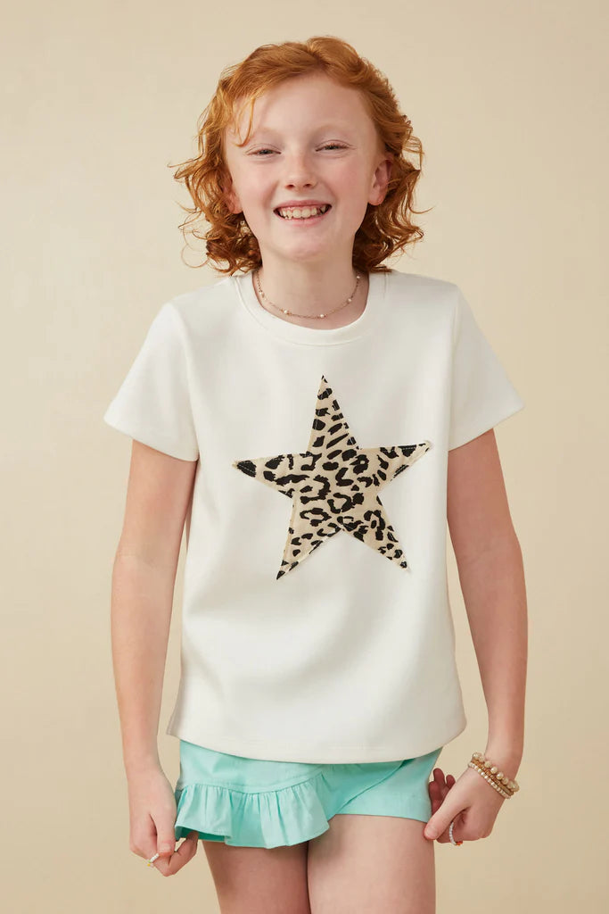 Cheetah Print Star T-Shirt