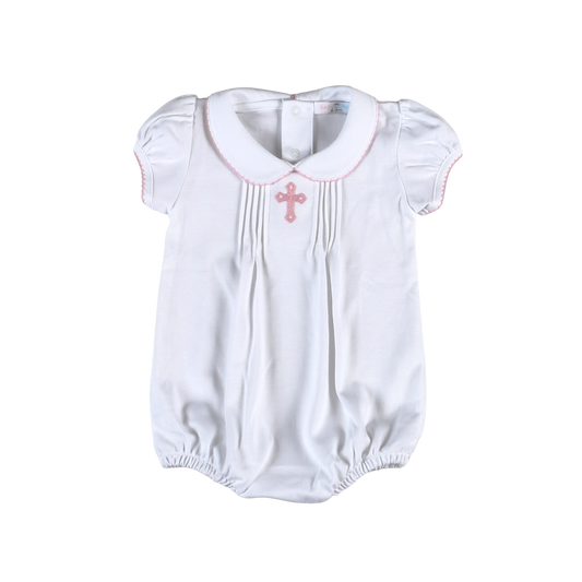 Holy Cross Hand Embroidery Pima Playsuit