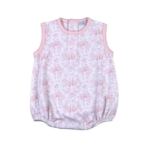 Pink Girl Toile Sleeveless Bubble