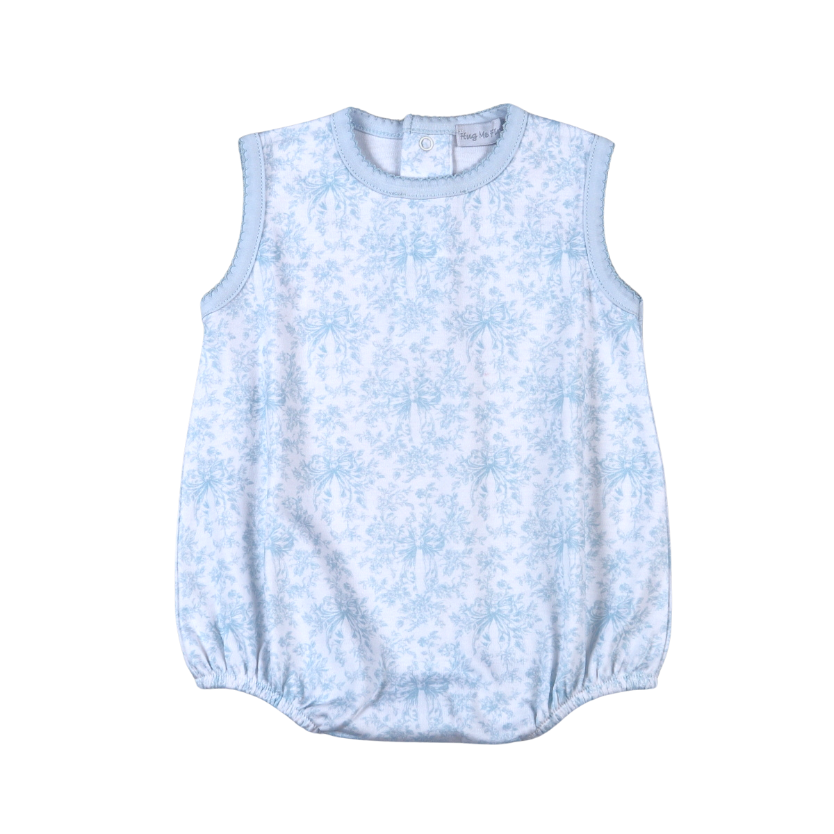 Blue Girl Toile Sleeveless Bubble