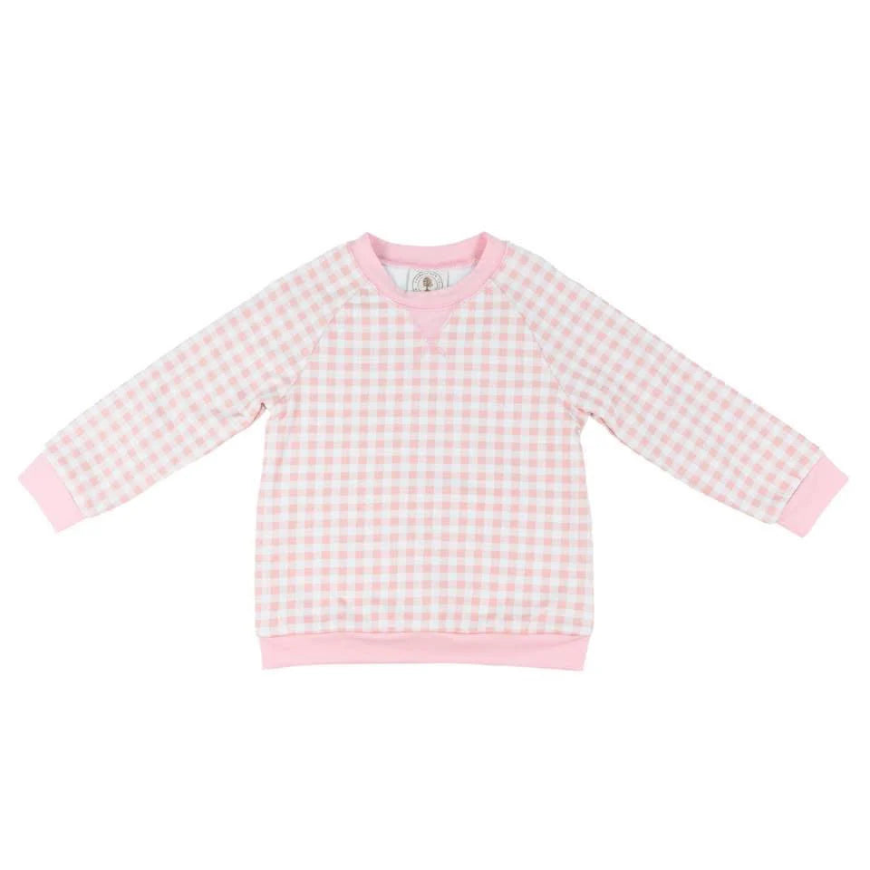 Pink Gingham Palmer Pullover