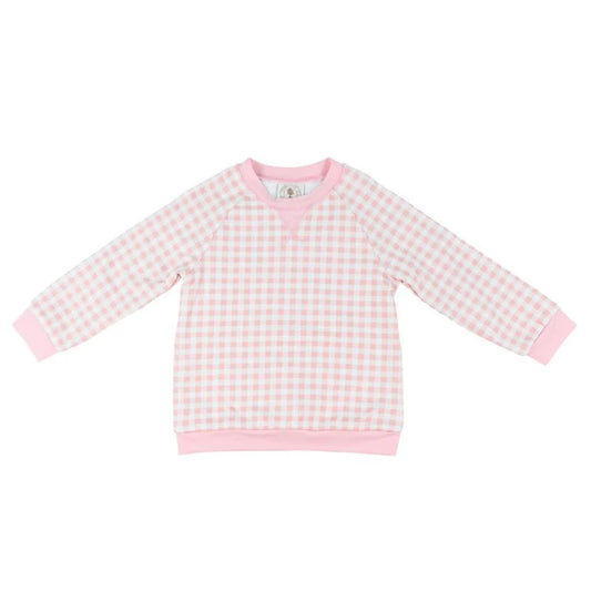 Pink Gingham Palmer Pullover