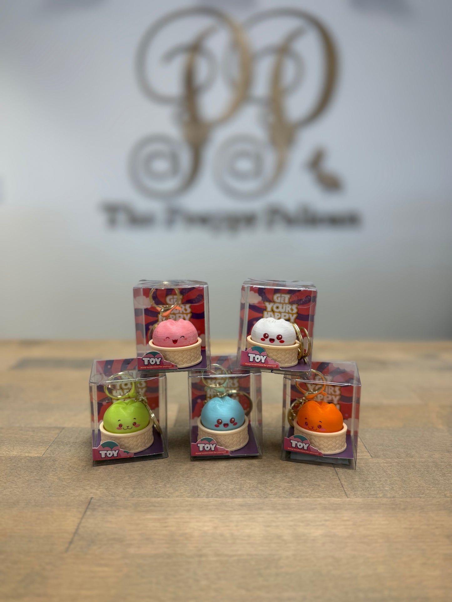 Dumpling Clicky Keychains