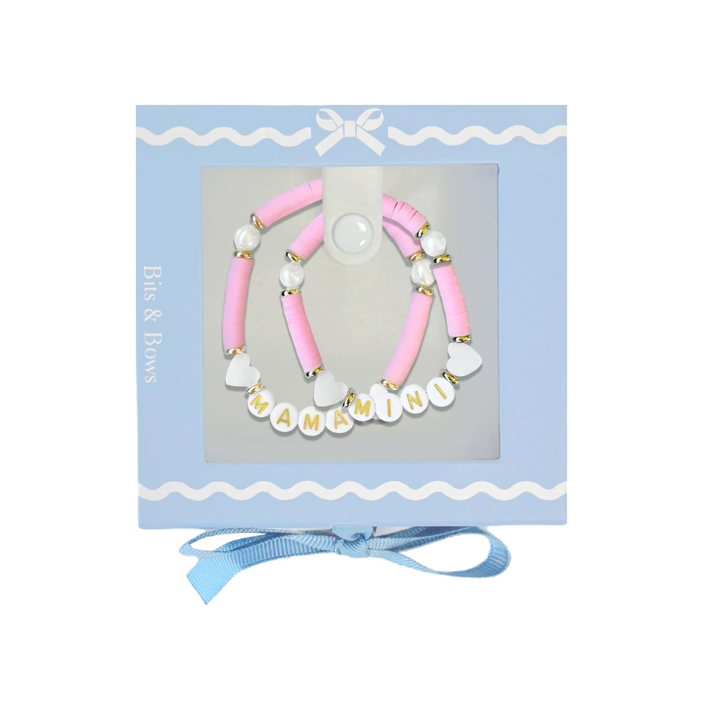 Bits & Bows - Pink Mama & Mini Bracelet