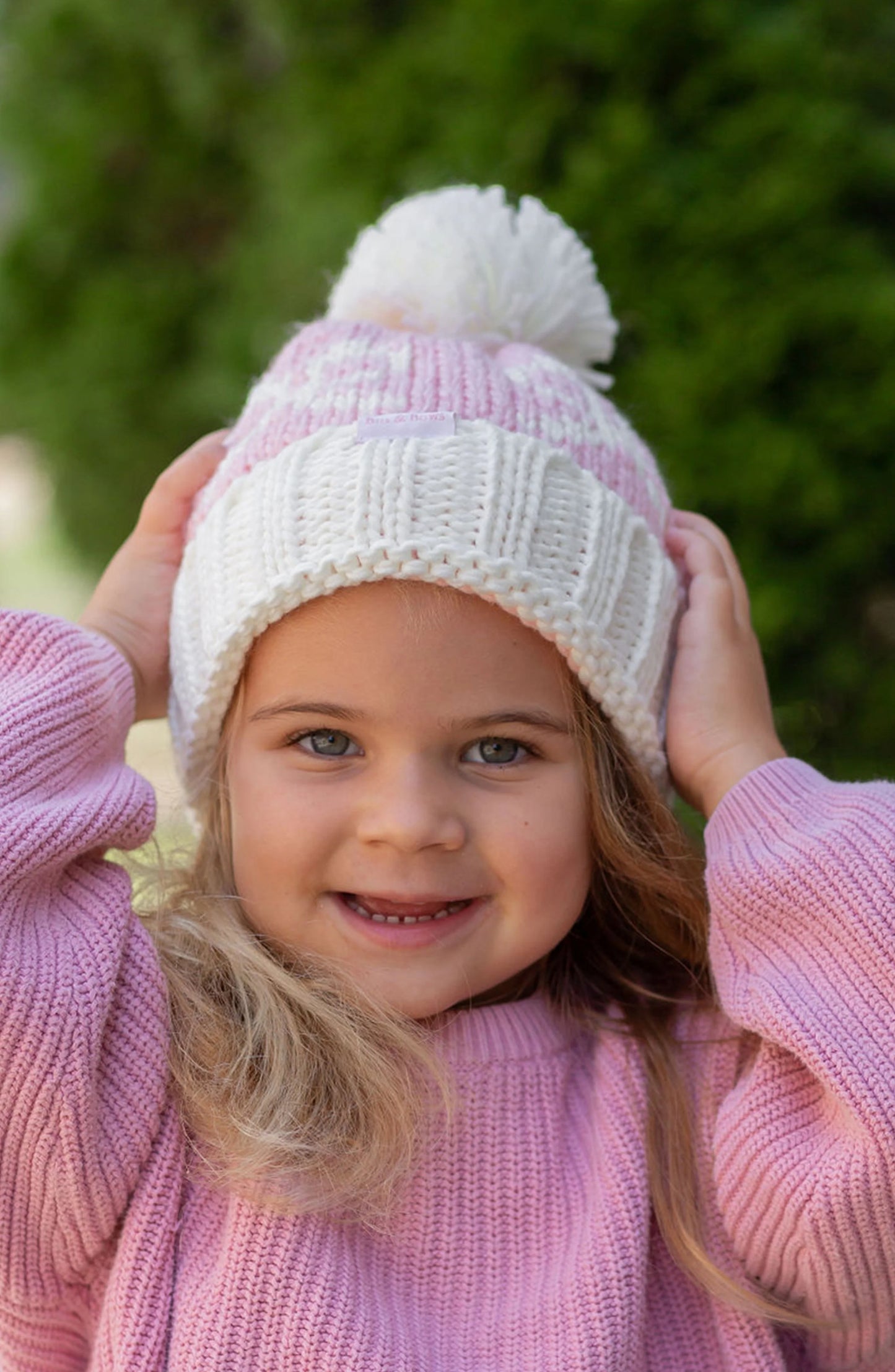 Bits & Bows - Pink Bow Beanie