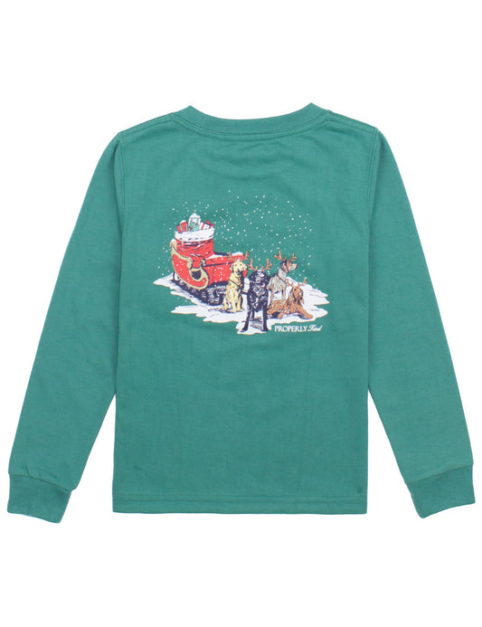 Sleigh Dogs LS Teal