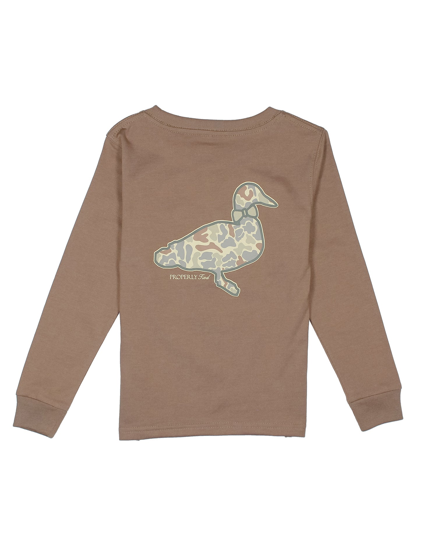 Boys Field Camo Logo LS