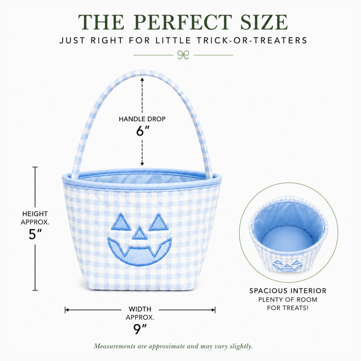 Bits & Bows - Blue Petite Pumpkin Tote