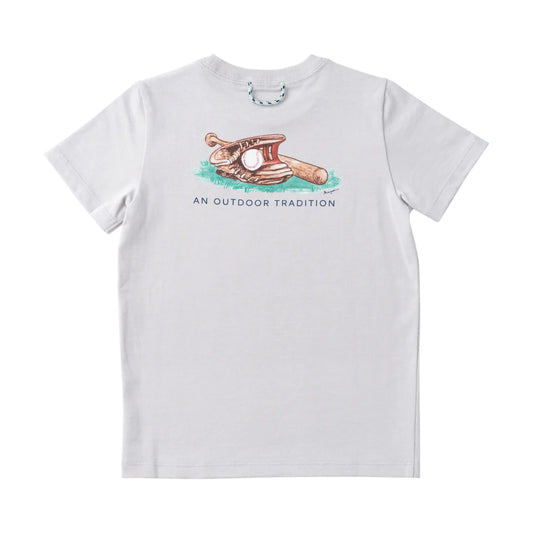Kid's Cotton Short Sleeve T-shirt – Baseball Glove Art