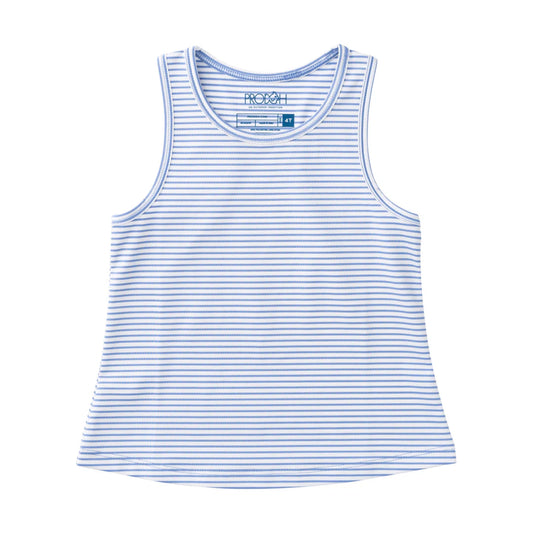Girl's Active Racerback Tank Top – Persian Purple Stripe
