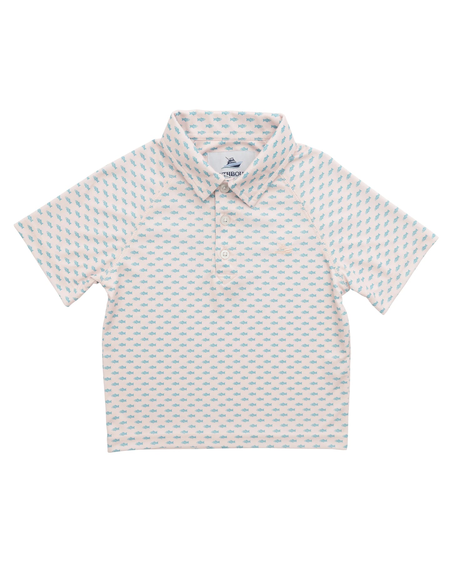 Boys Printed Polo- Fish