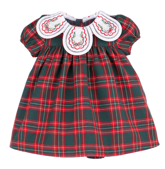 Holiday Plaid Petal Float Green