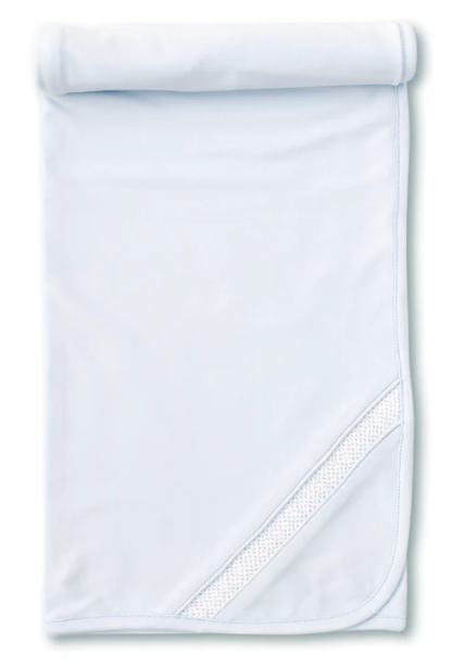 Light Blue Blanket W/ Hand Smock