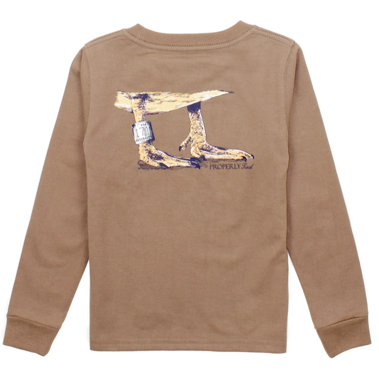 Boys Duck Band LS Walnut