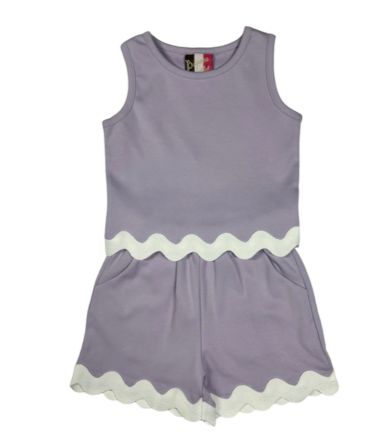 Abigail Short Set- Lavender