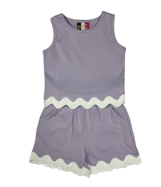 Abigail Short Set- Lavender