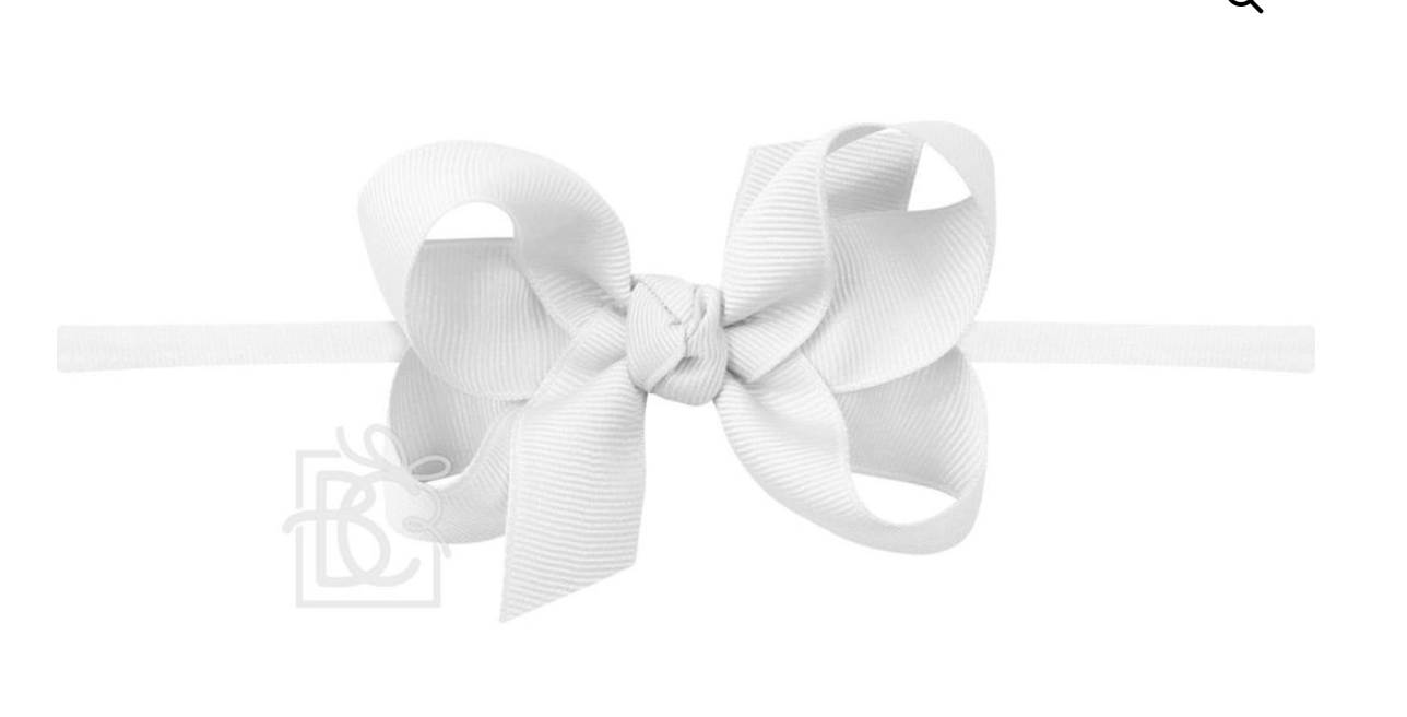 1/4″ PANTYHOSE HEADBAND WITH 3.5' SIGNATURE GROSGRAIN BOW