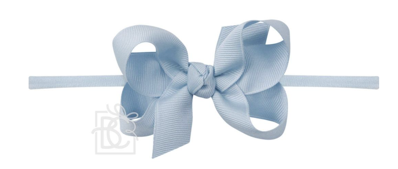 1/4″ PANTYHOSE HEADBAND WITH 3.5' SIGNATURE GROSGRAIN BOW