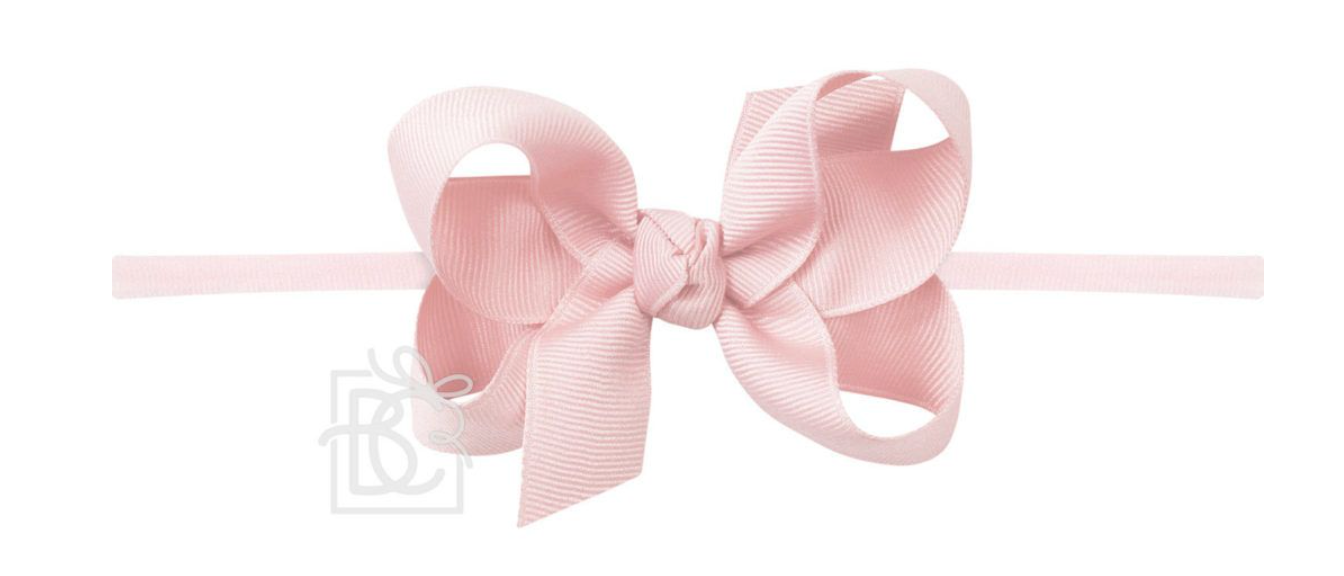 1/4″ PANTYHOSE HEADBAND WITH 3.5' SIGNATURE GROSGRAIN BOW