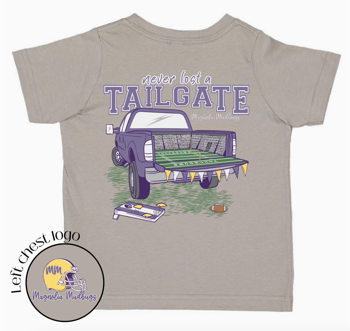 Never Lost a Tailgate Tee-Purple/Gold