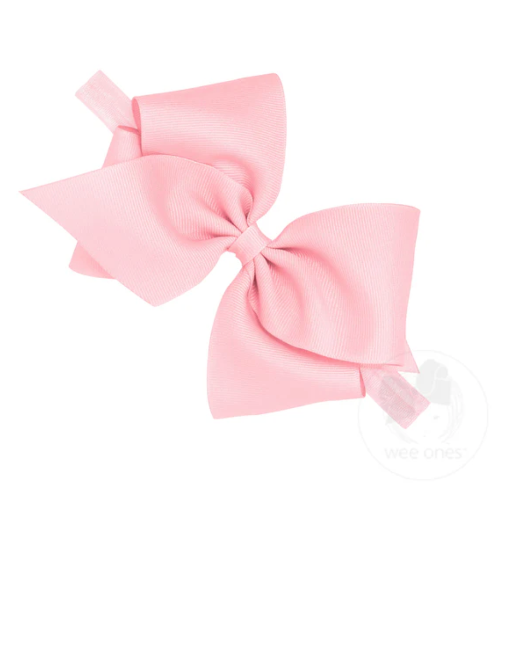 Mini King Grrossgrain Bow on Matching Band - Lt. Pink