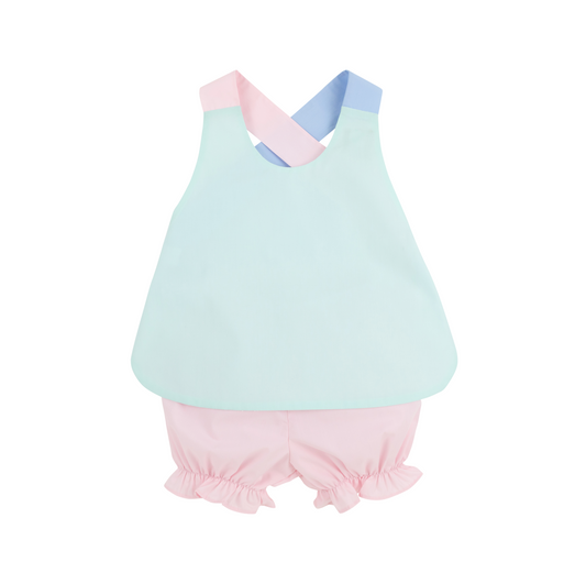 Betsy Bow Back Set Sea Island Seafoam Colorblock