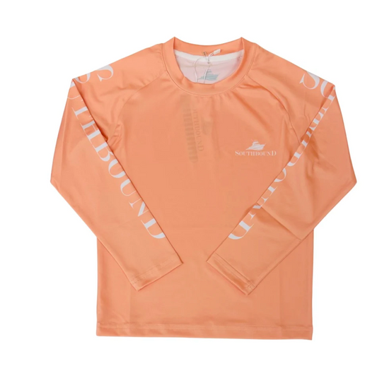 LS Perf tee- Salmon (rashguard)