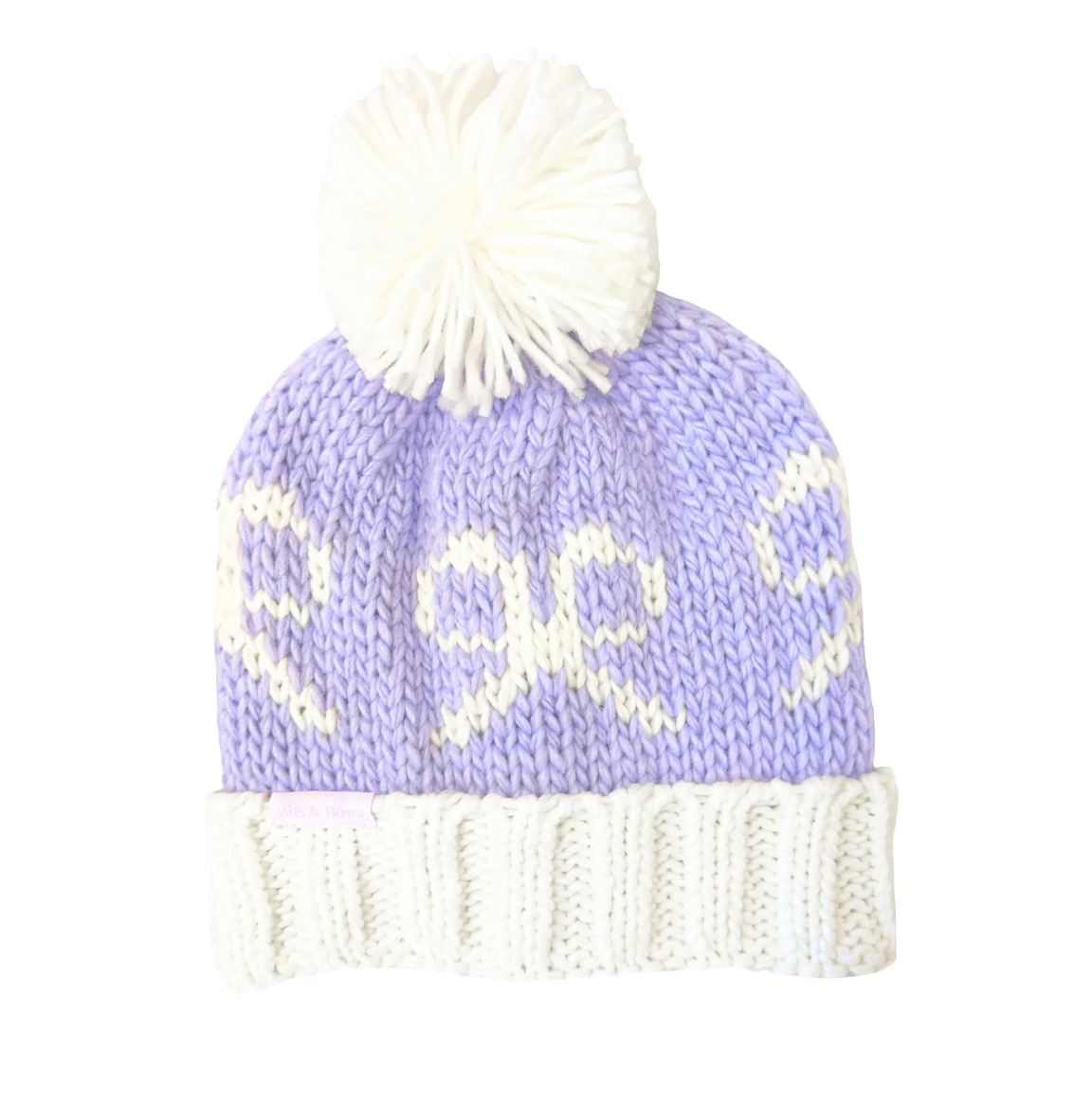 Bits & Bows - Purple Bow Beanie